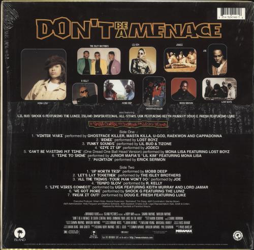 その他 LP Various Dont Be A Menace To South Central 3145241461  Records US /00260 Don't Be A Menace To South Central While Drinking Your Juice